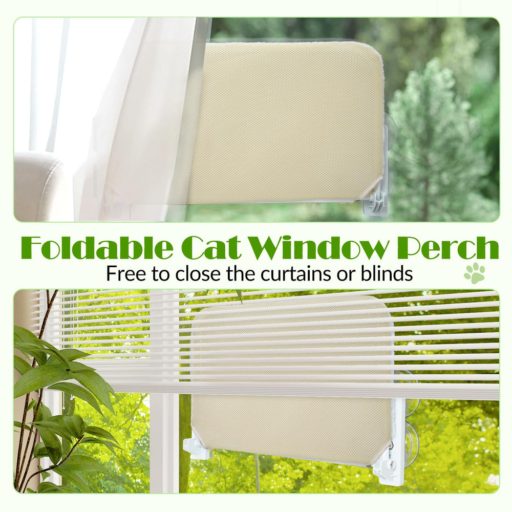 Keny window perch large size 22.8x11.8 inches for bigger cats to stretch.