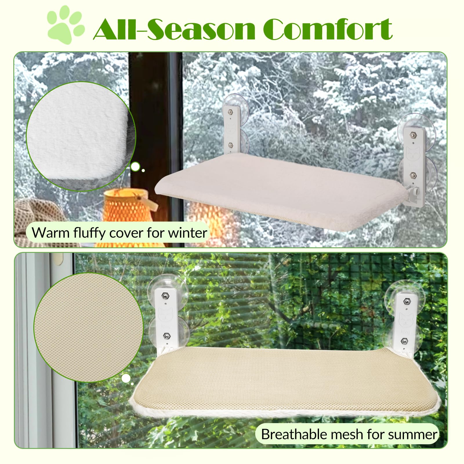 Keny cat window perch enables sun exposure and climbing instincts for cats.