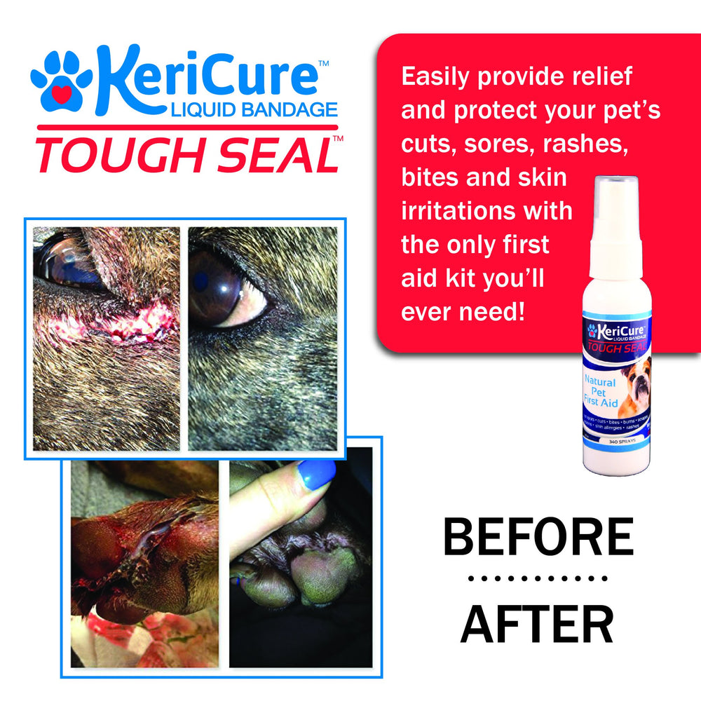 KeriCure Tough Seal is safe if licked, ideal for curious pets.