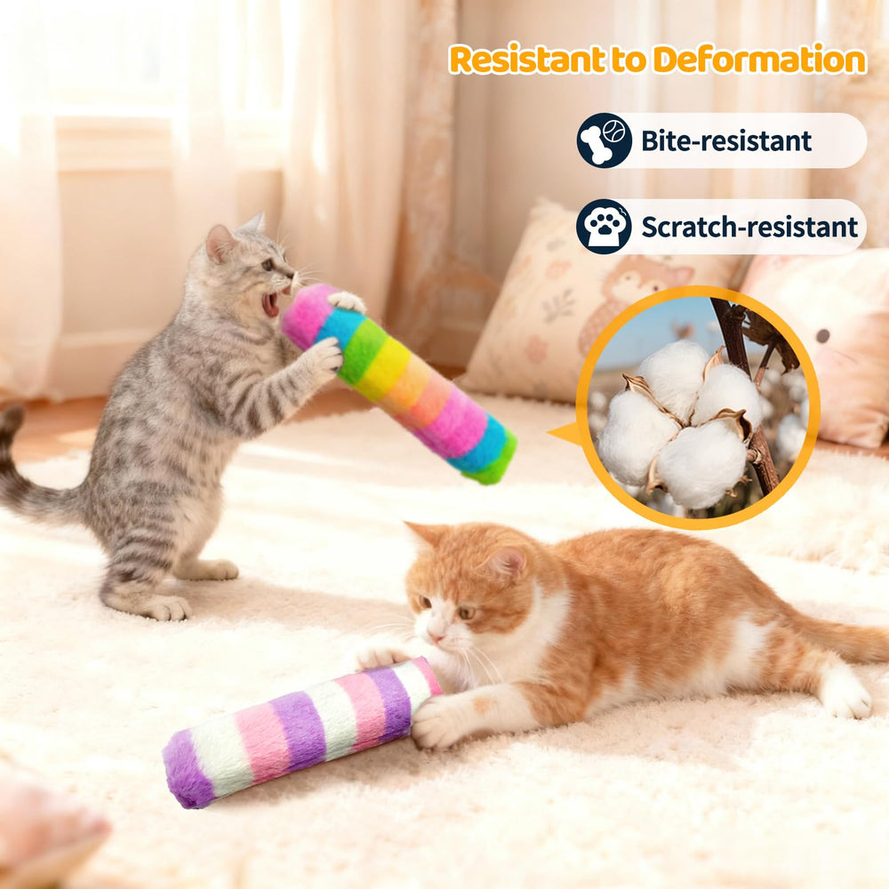 Kerros Cat Toys Pillows Indoor-exercise layout encourages movement and hunting instincts.
