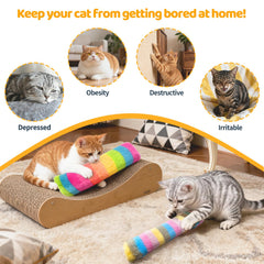 Kerros Cat Toys Pillows Interactive-play set arranged in room to spark activity.