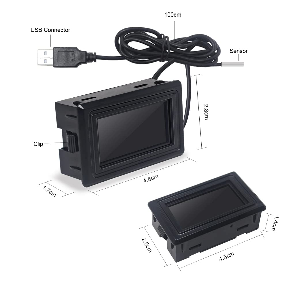 Ketotek compact temperature gauge fits tight spaces with LCD readability