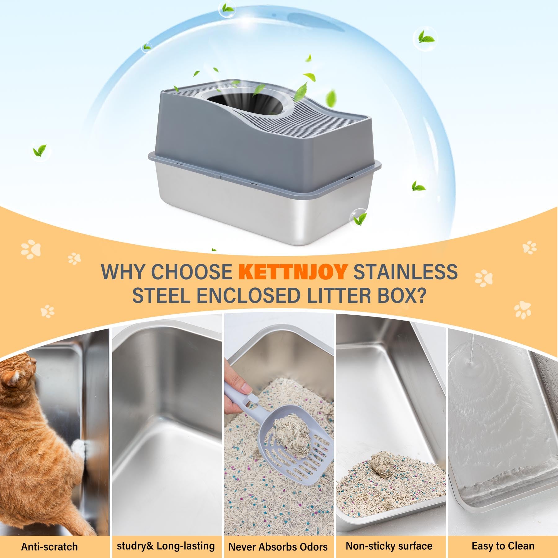Kettnjoy privacy-focused design contains odors and blocks dogs for calmer potty times.