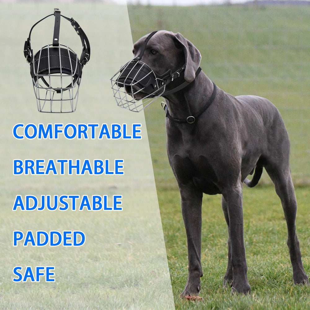 KEUYE Adjustable buckle strap enables a customized fit for various large breeds.