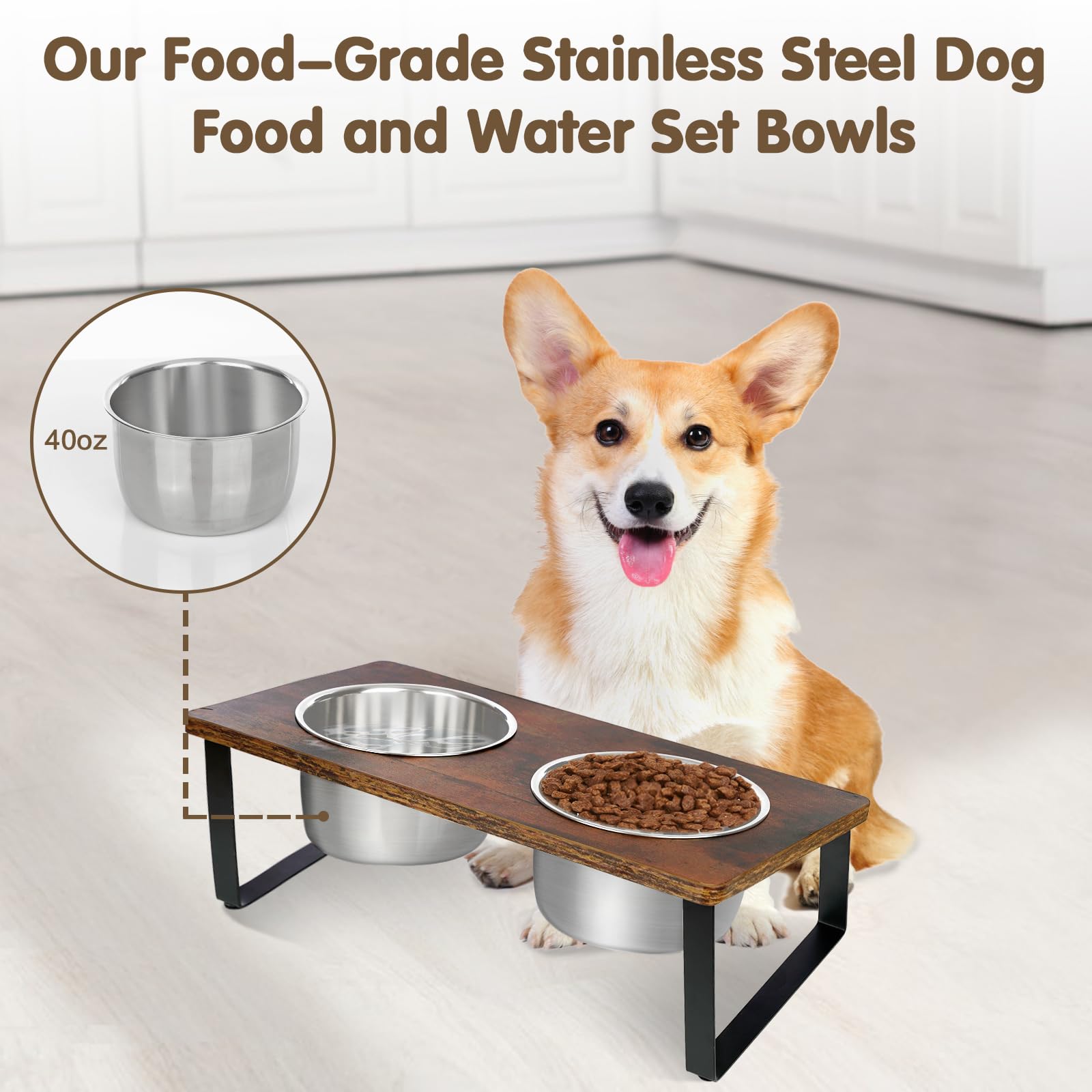 KEVIDEAWL stainless steel bowls are rust-resistant and easy to clean.