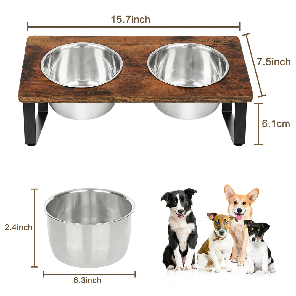 KEVIDEAWL tilted dog bowl design reduces neck reach during meals.