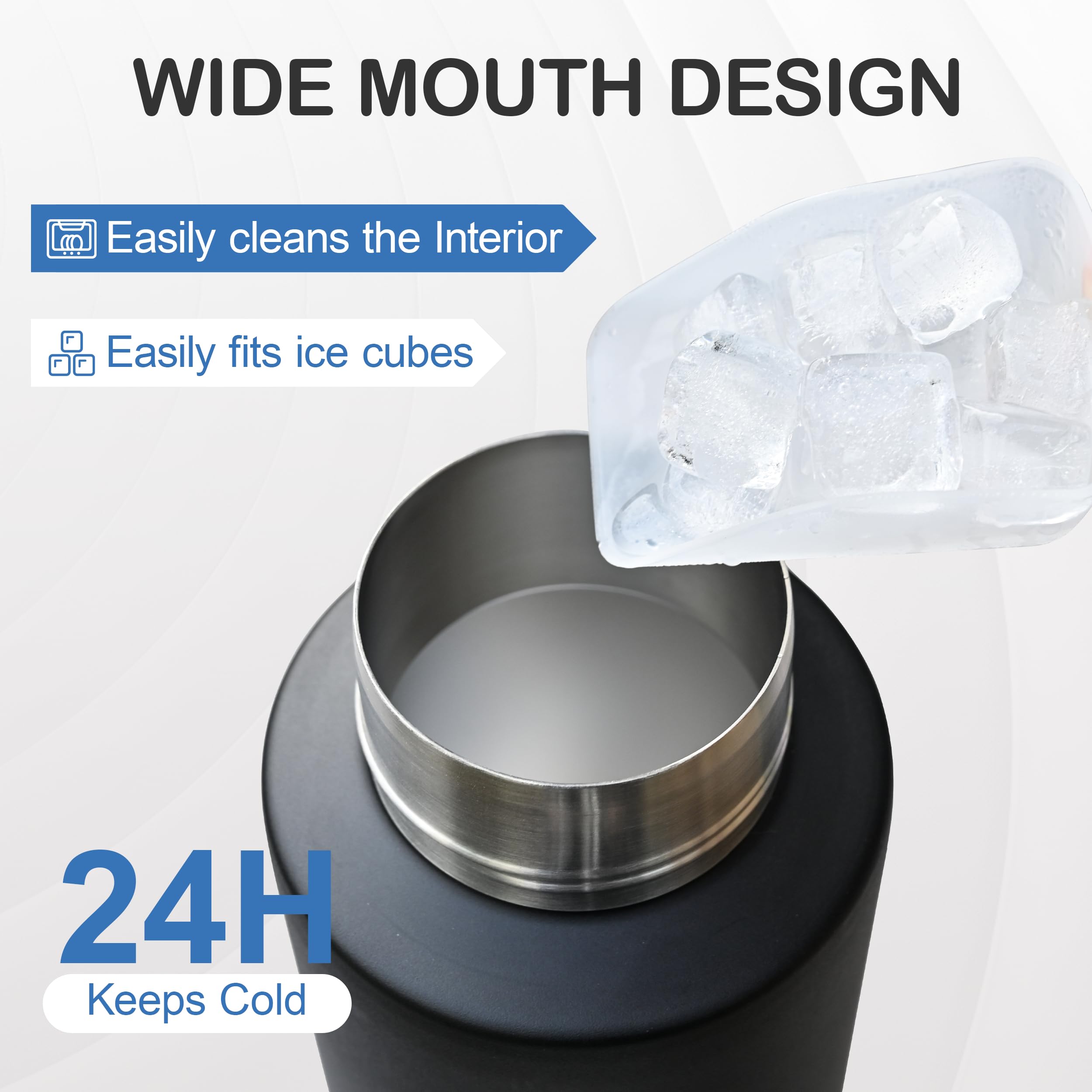 KEWIXY 3in1 large capacity bottle with bowls suitable for water and treats