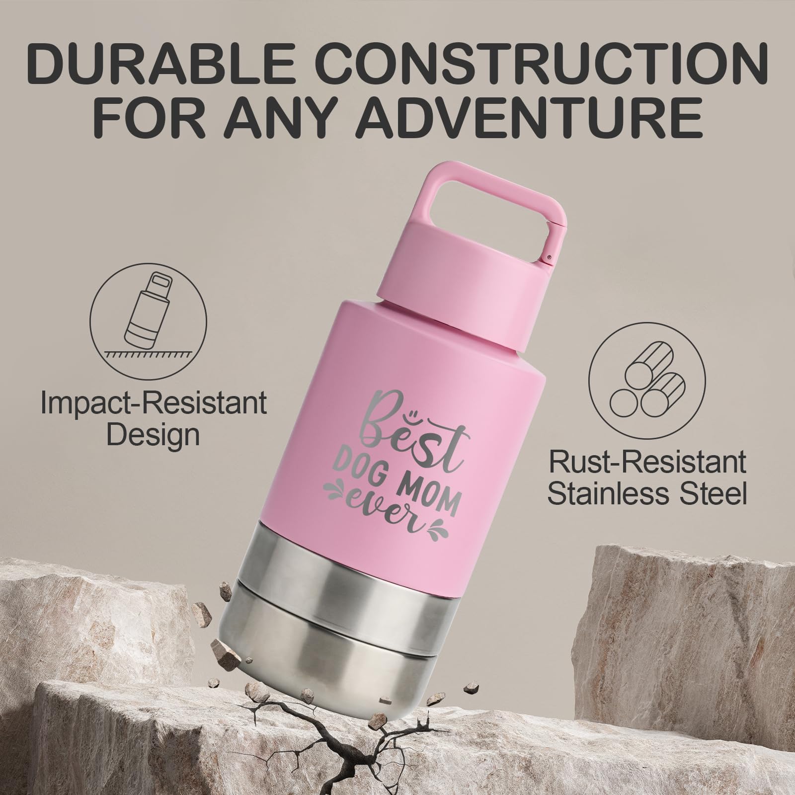 KEWIXY 32 oz keeps water cold for hours on hot days.