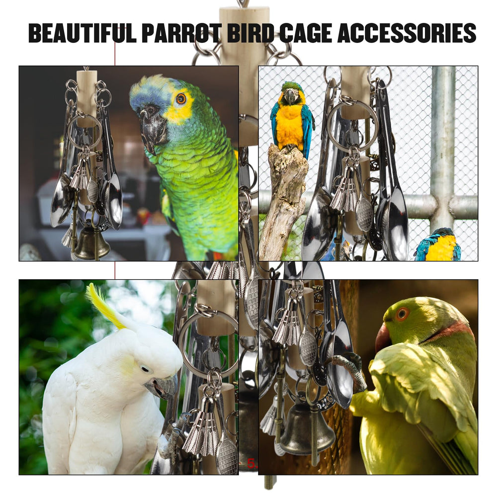 Kewkont Bird Hanging Chew Toy Amazon Parrot pendants attract attention and promote activity