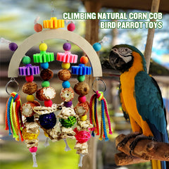 Kewkont bird toys colorful cotton ropes to encourage interactive hanging and exploration