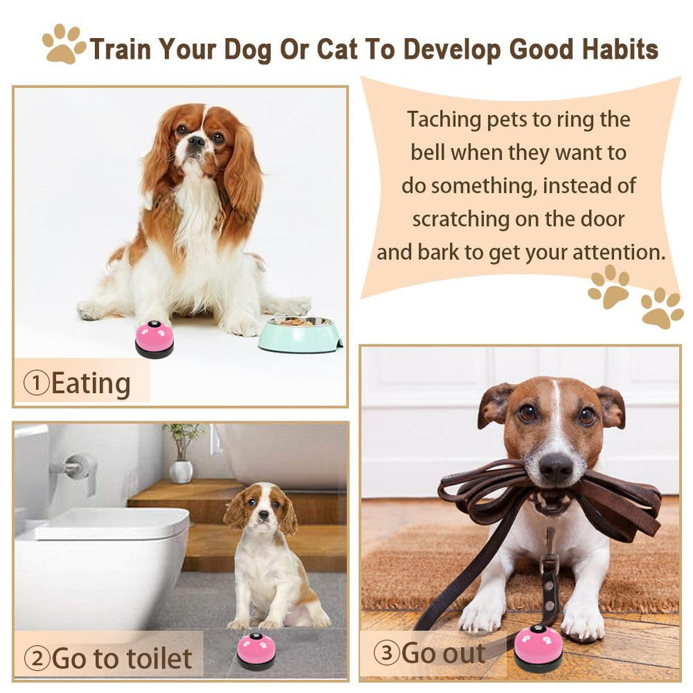 KEXIAVA pink dog door-bells—compact, portable training aid for on-the-go routines.