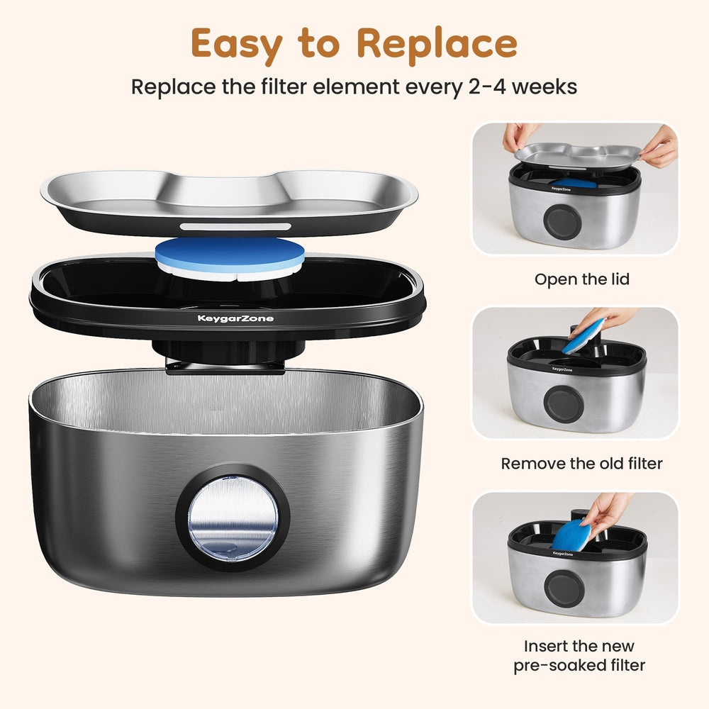 Keygarzone pump-protection filter preventing clogs for smooth fountain operation.