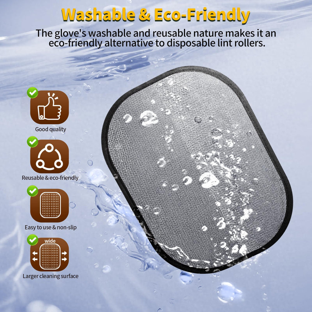 KEYHELP Pet Hair Glove car seat cleaning removes fur quickly