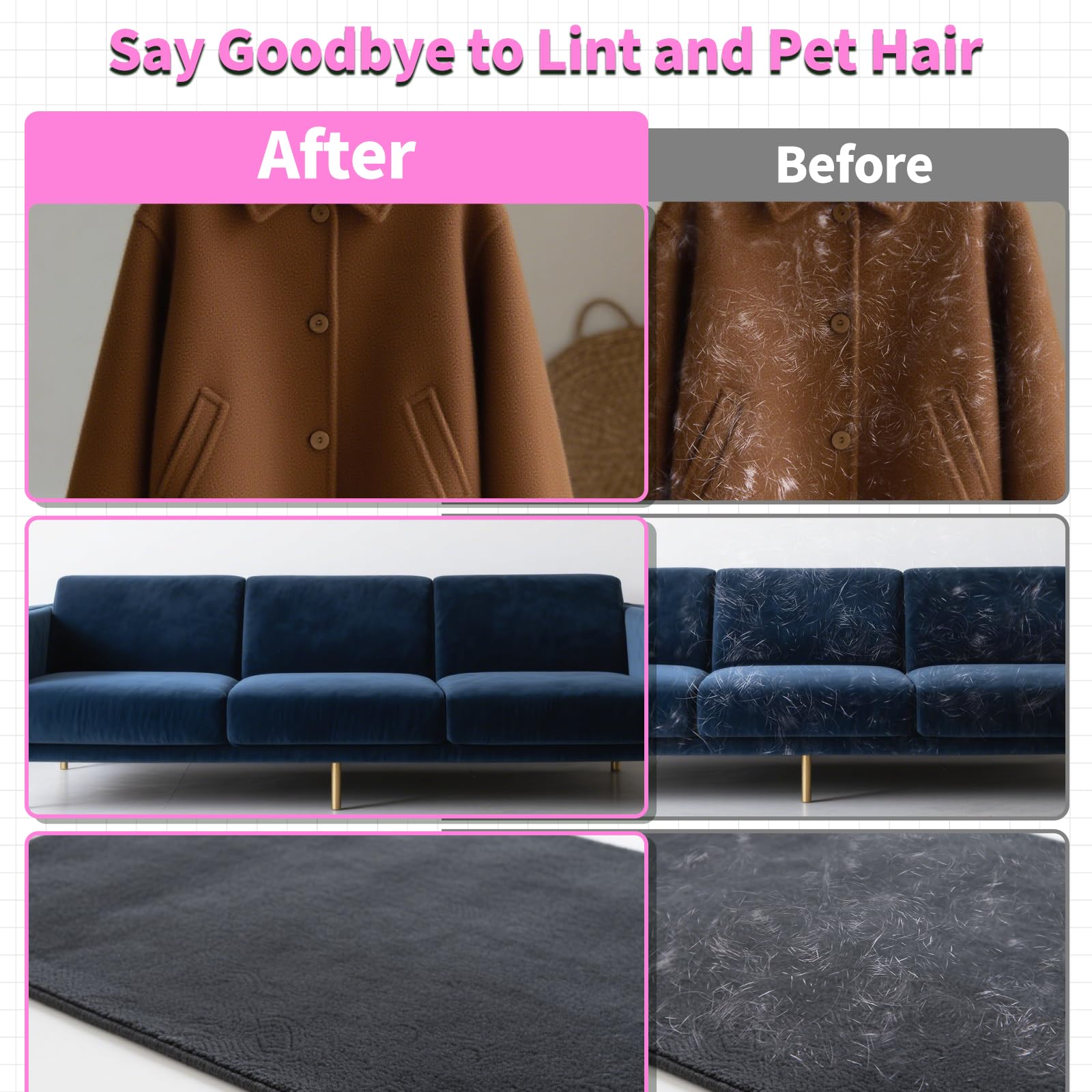 KEYHELP pet hair removal glove on car seat illustrates easy vehicle interior cleanup.