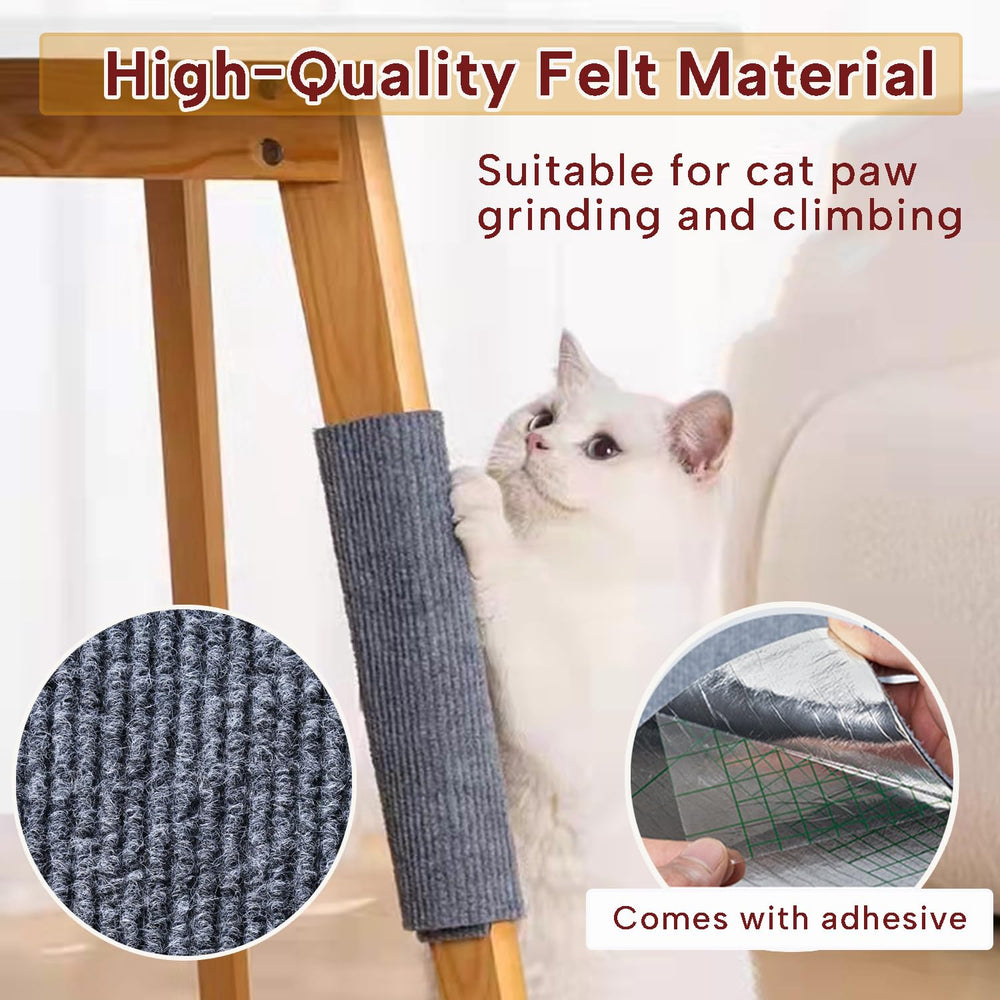 KEYIDE beige cat scratch surface close-up shows soft, comfy texture for scratching.