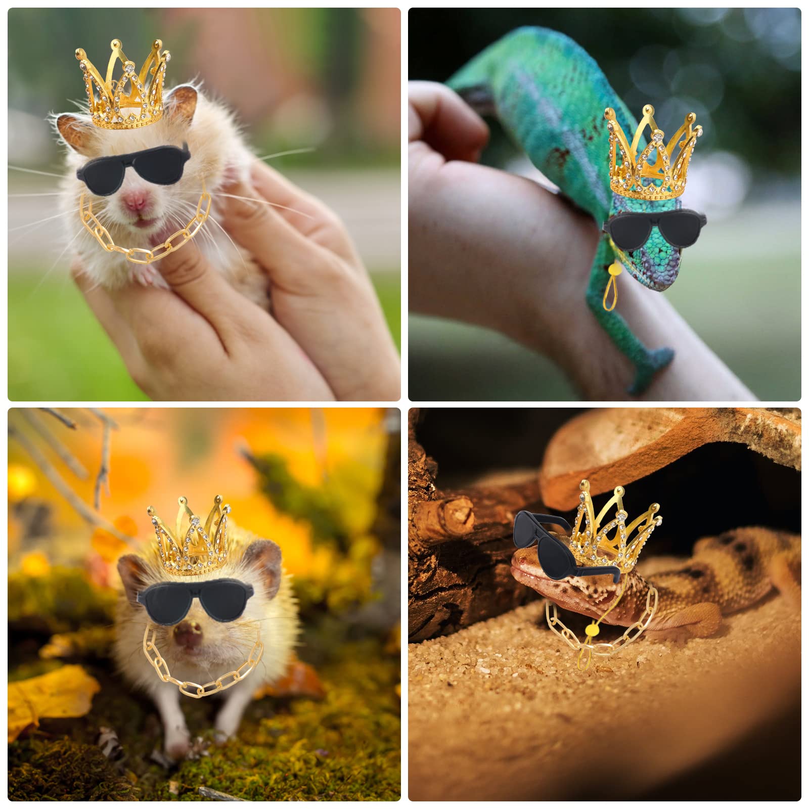 Keymall adjustable chin strap keeps tiny reptile accessories secure during wear