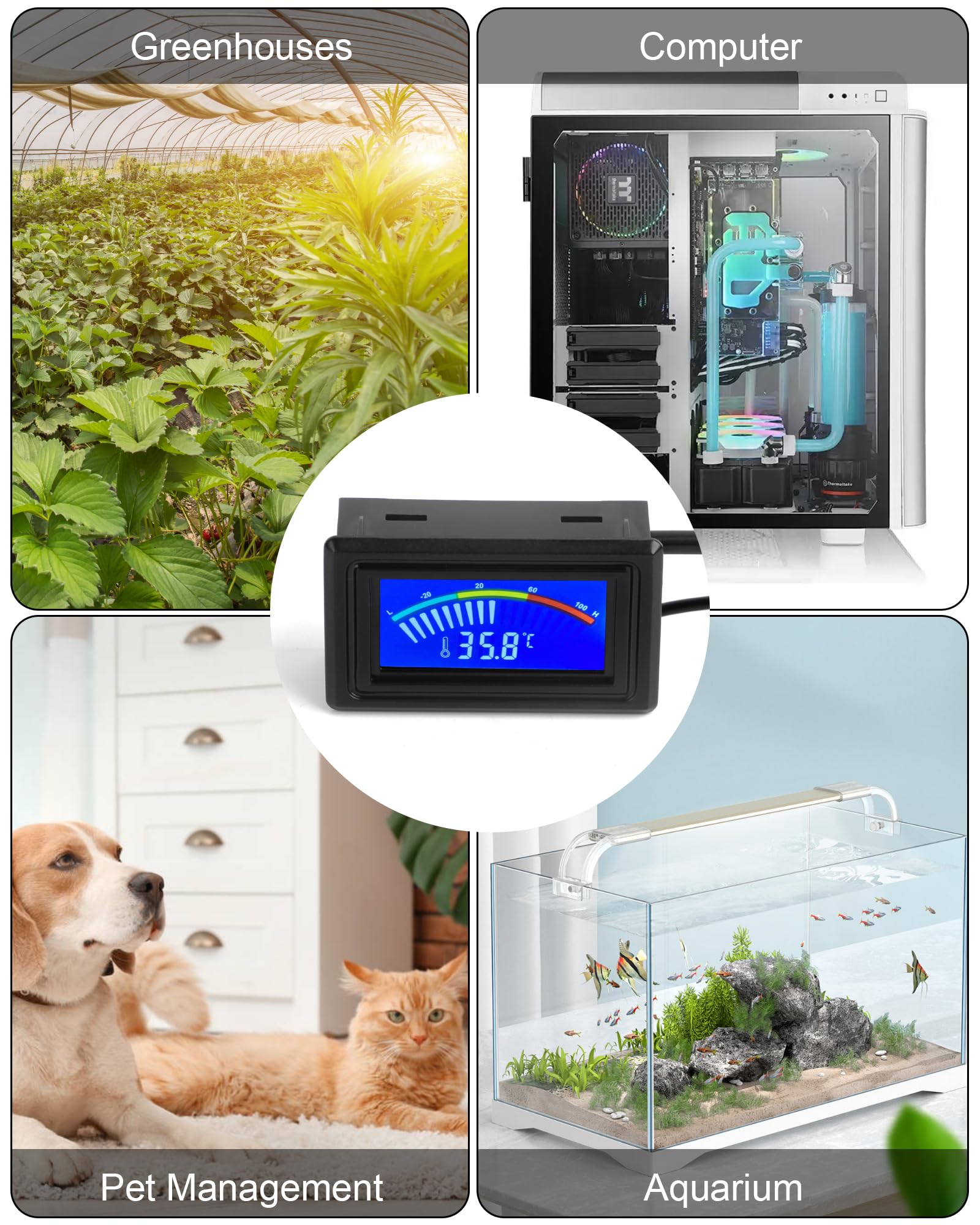 KEYNICE 0.25s measurement interval delivers near real-time updates.