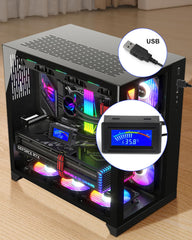 KEYNICE USB power supply powers the thermometer from any USB source.