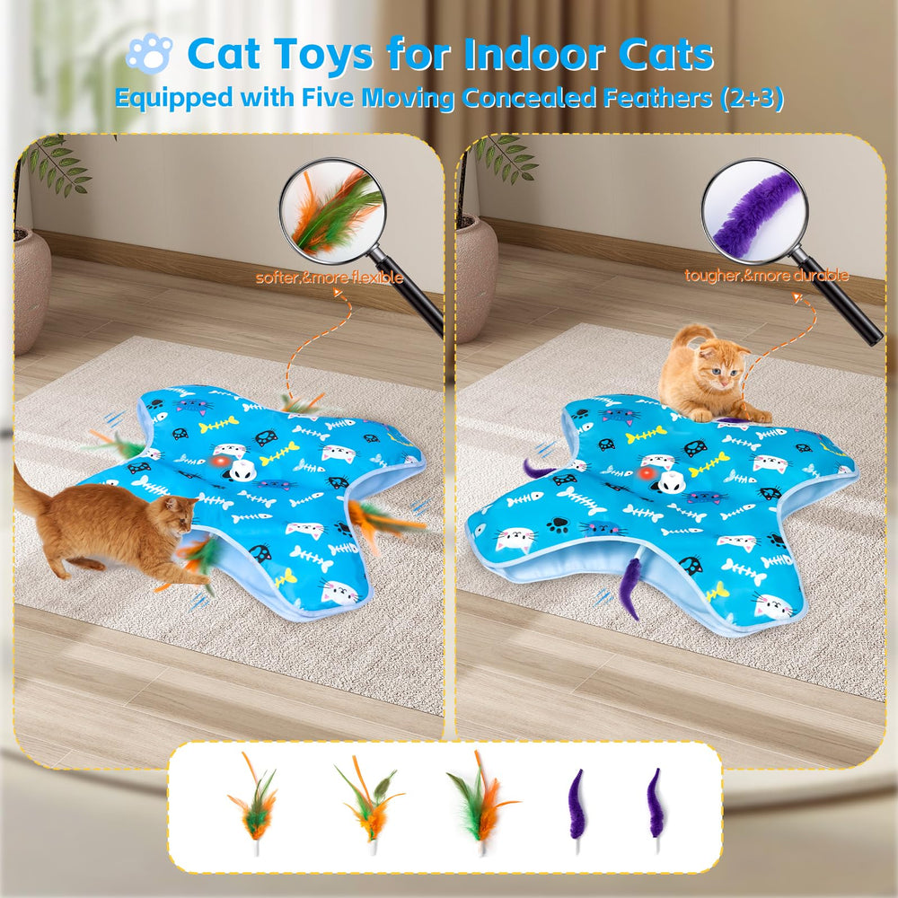 Kfonla Cat Toy fixed-base suction keeps play contained on the floor.