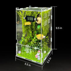 KFPSHLQE enclosure forest top view highlights clamshell opening for access