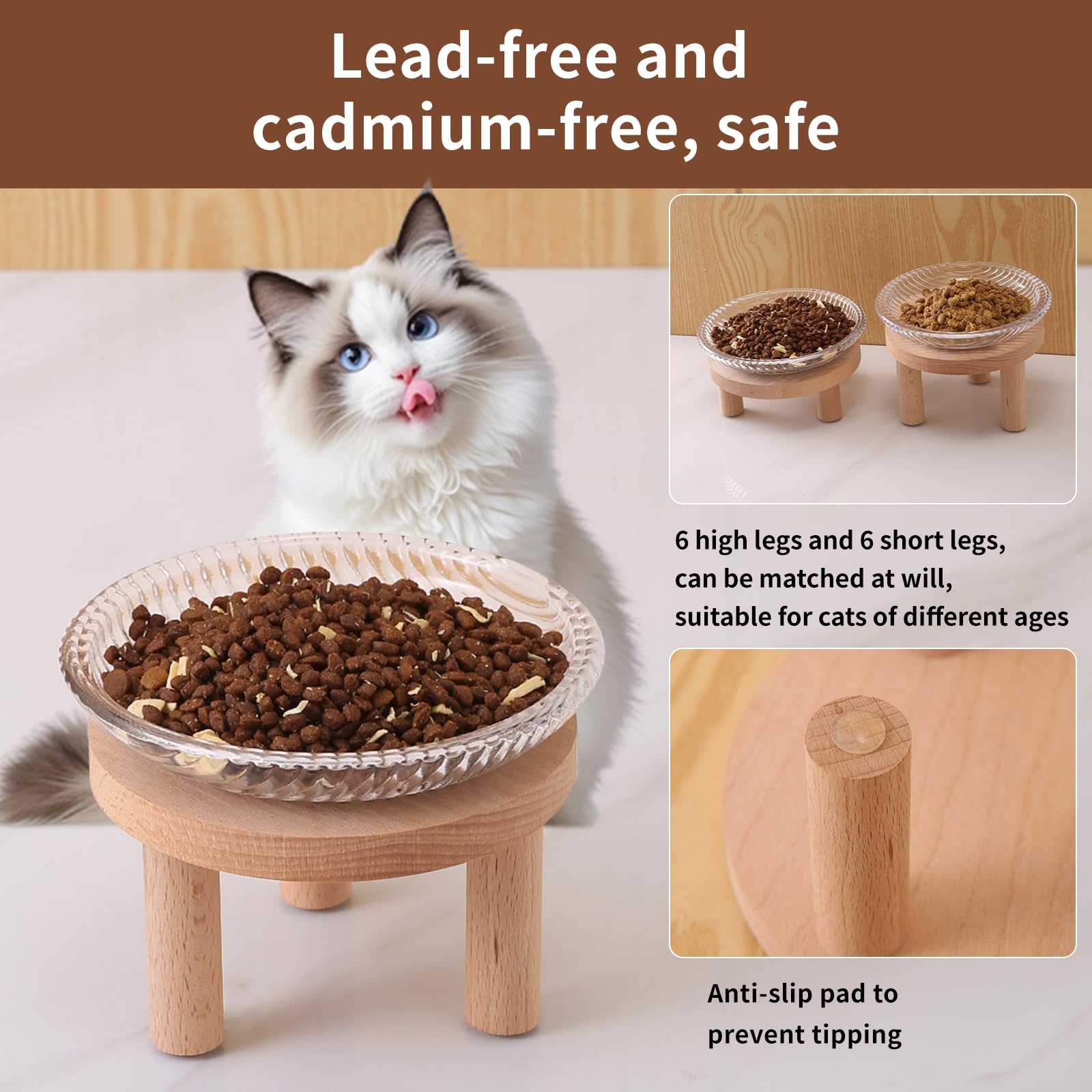 KGCCIZI safe packaging protects the glass cat bowls during shipping.