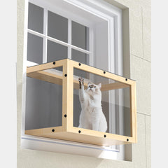 KGCCIZI Window Cat Perch assembly — sturdy, easy setup for secure installation.