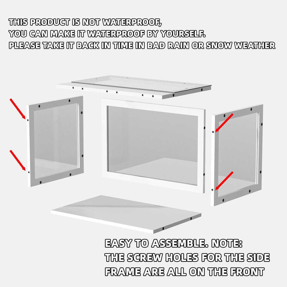KGCCIZI Window Cat Perch Catio easy assembly with screws for quick setup.