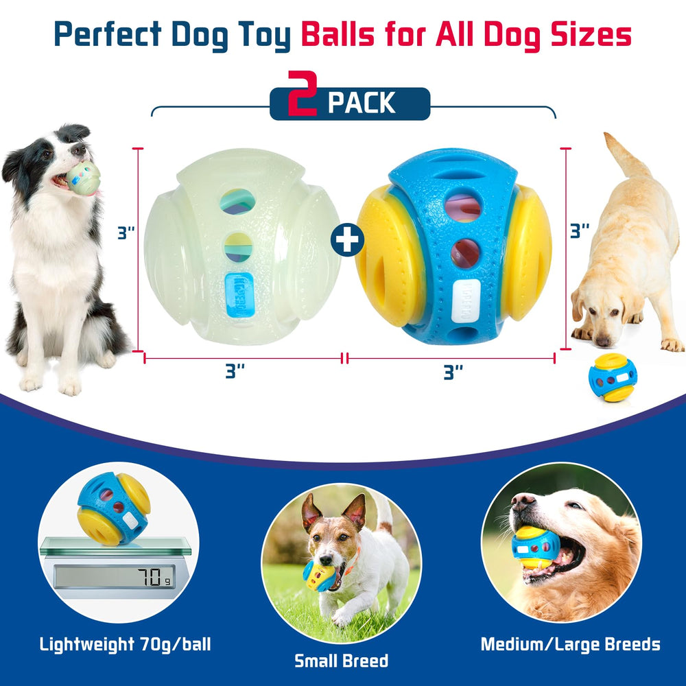 KGPERGU dual-colored blue-yellow ball for high visibility during fetch