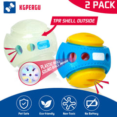 KGPERGU treat-dispensing ball encourages puzzle solving and slow feeding