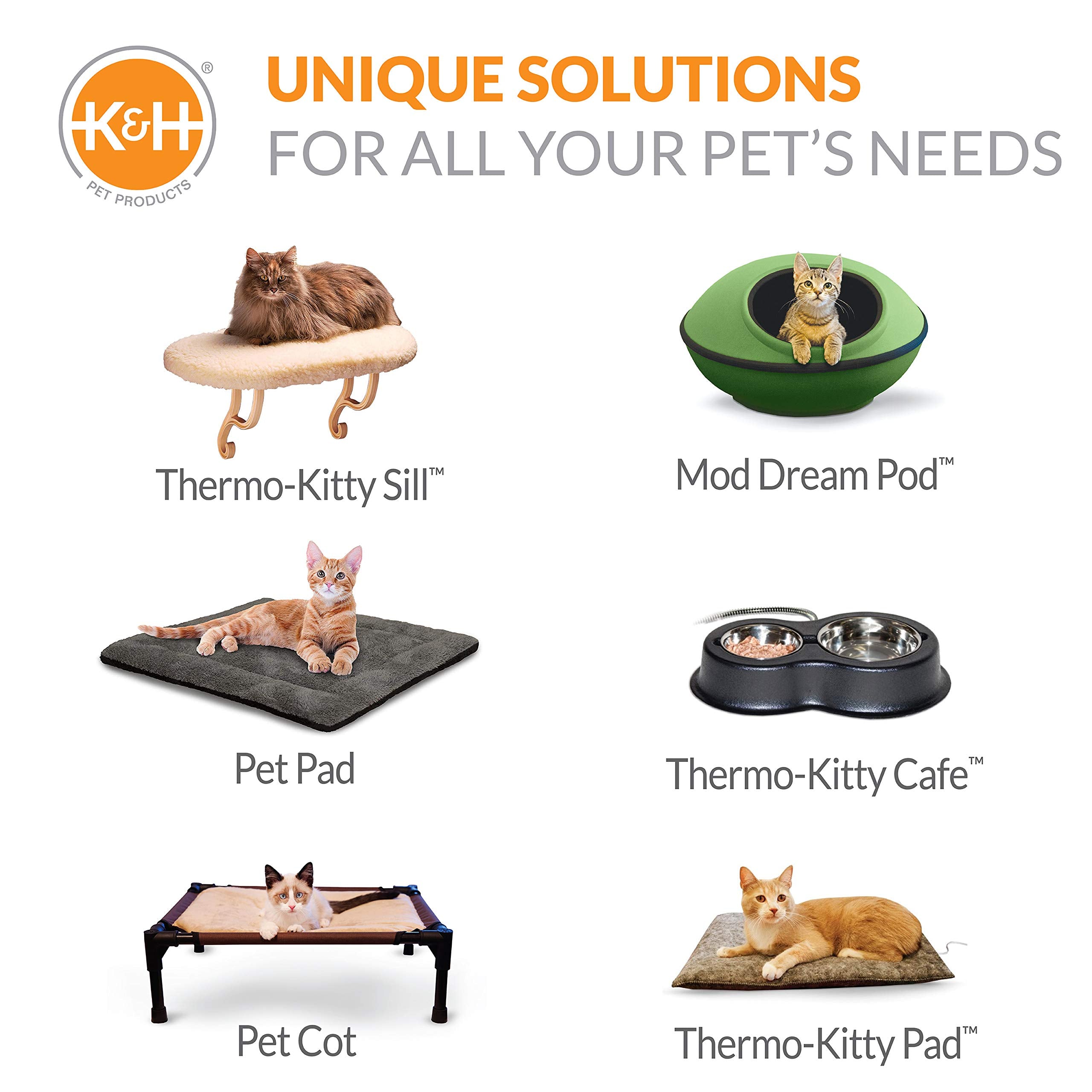 K&H feral-cat feeding-station setup in a yard for community cats