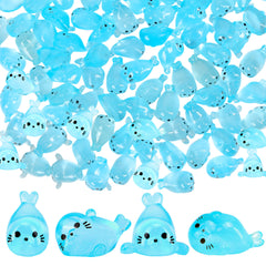 KH866 glow-seal-figurine-01 glows softly for fairy gardens and shelf displays.