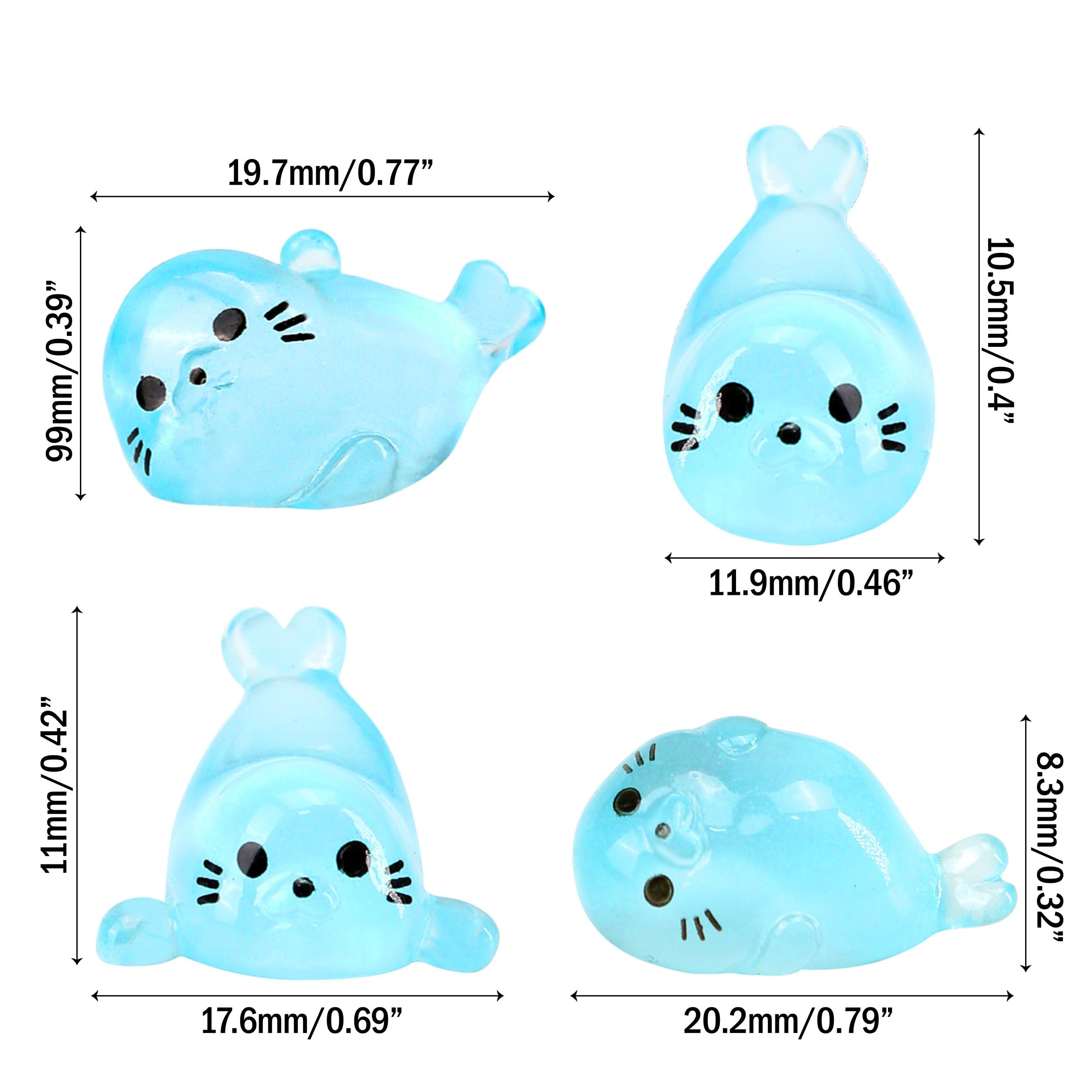 KH866 glow-seal-figurine-02 luminous detail enhances terrariums and home decor.