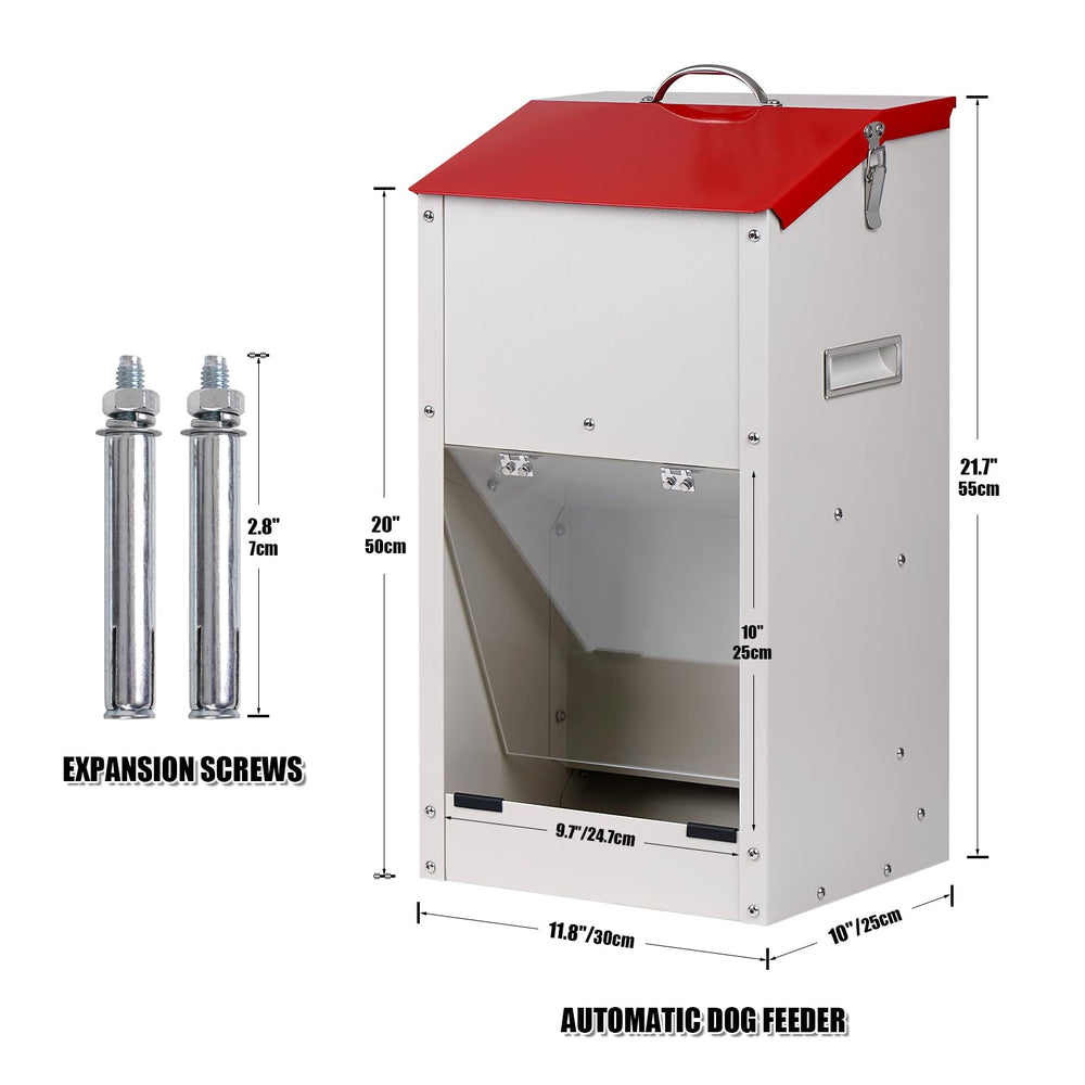 KHEARPSL gravity door with visibility for pets shows accessible feeding and reduced fuss