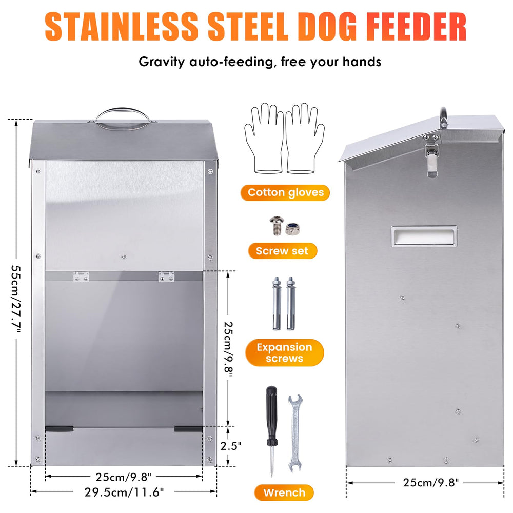 KHEARPSL stainless steel design is bite-resistant and durable for indoor or outdoor use.