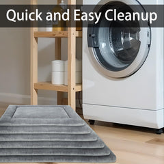 KHONSU PET dog bed mat is machine washable for quick cleanup