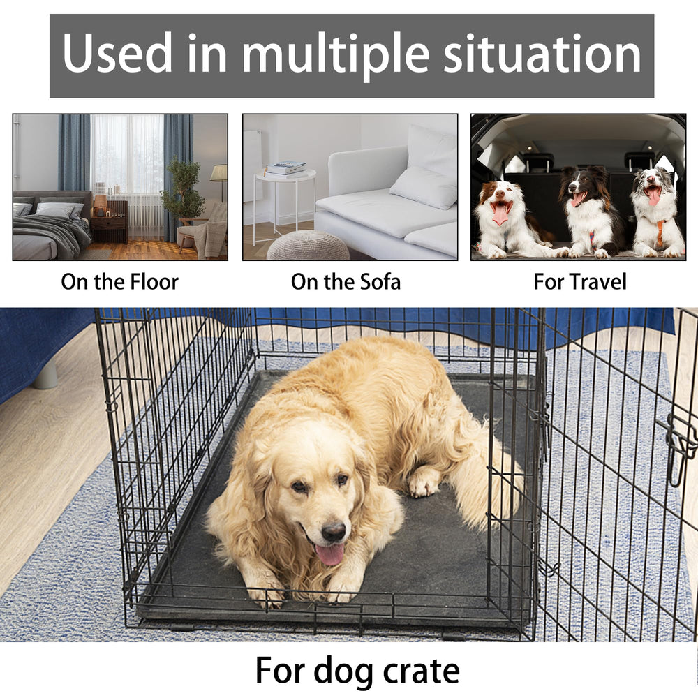 KHONSU PET dog bed mat fits crates, floors, and cars for travel