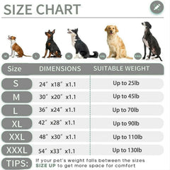 KHONSU PET dog bed mat with waterproof canvas side for easy cleaning