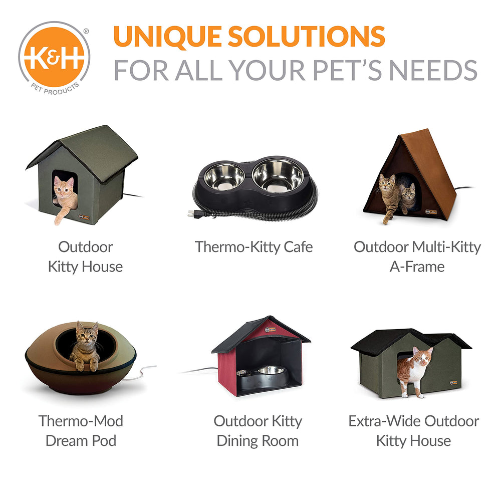 K&H Pet Products debris-free design; keeps outdoor feeders cleaner and organized.