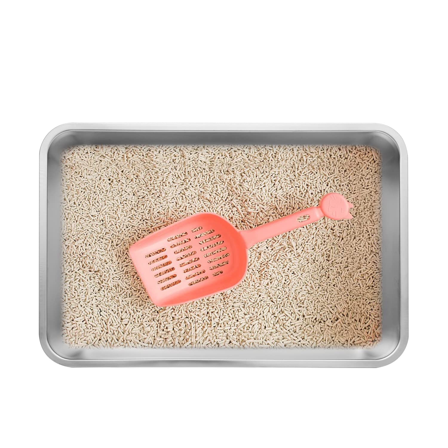 Kichwit 7.6 inch tall stainless steel box provides sturdy, high-side design.