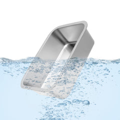 Kichwit bowl with rolled edges and smooth finish reduces snags during feeding.