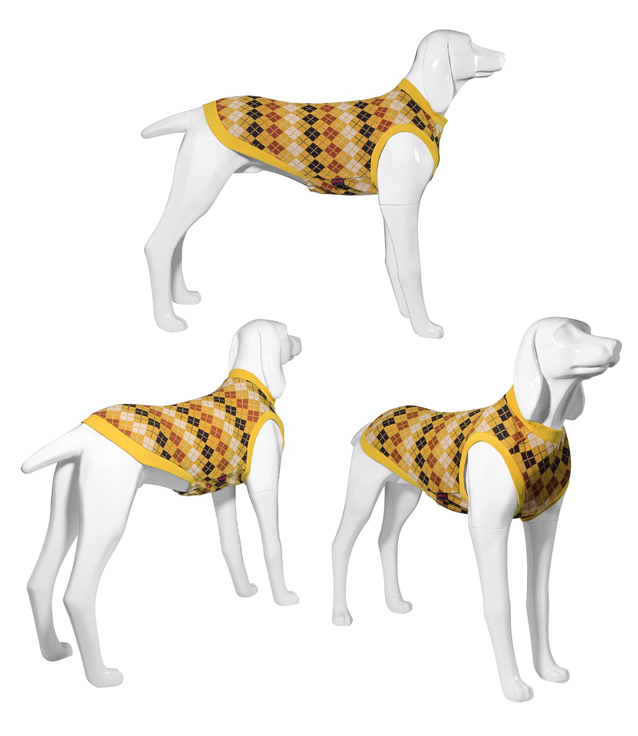Kickred dog sweater leash hole detail for convenient walking