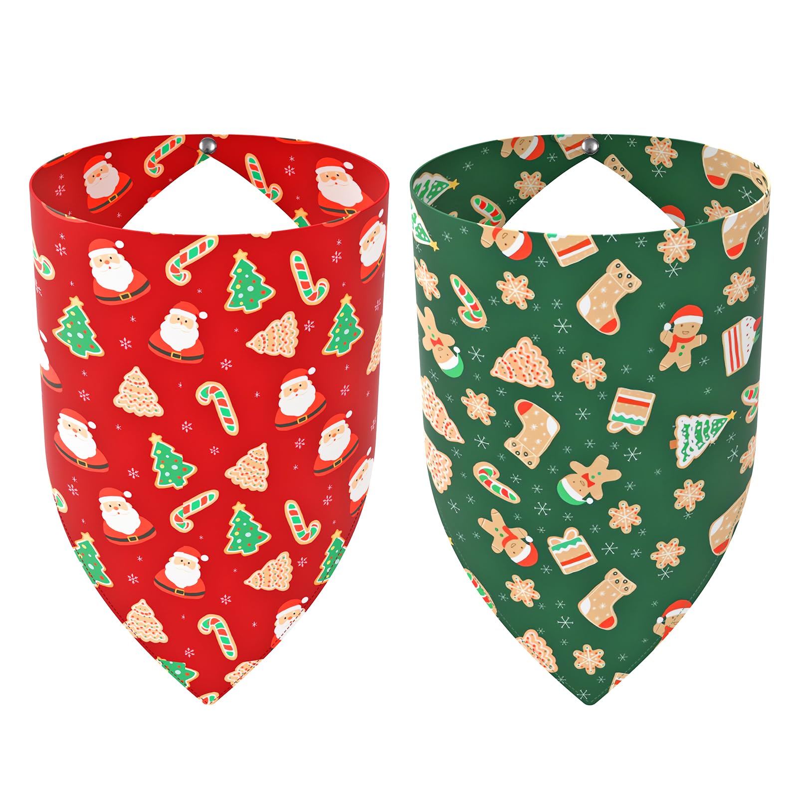 Kidding Pets Christmas bandana Santa pattern for festive dog photos.