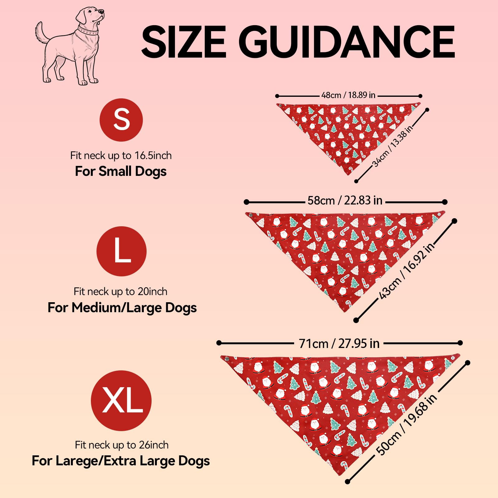 Kidding Pets Christmas bandana tree pattern ideal for holiday portraits.