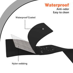 Kidding Pets coated nylon waterproof material highlights easy cleaning after beach outings.