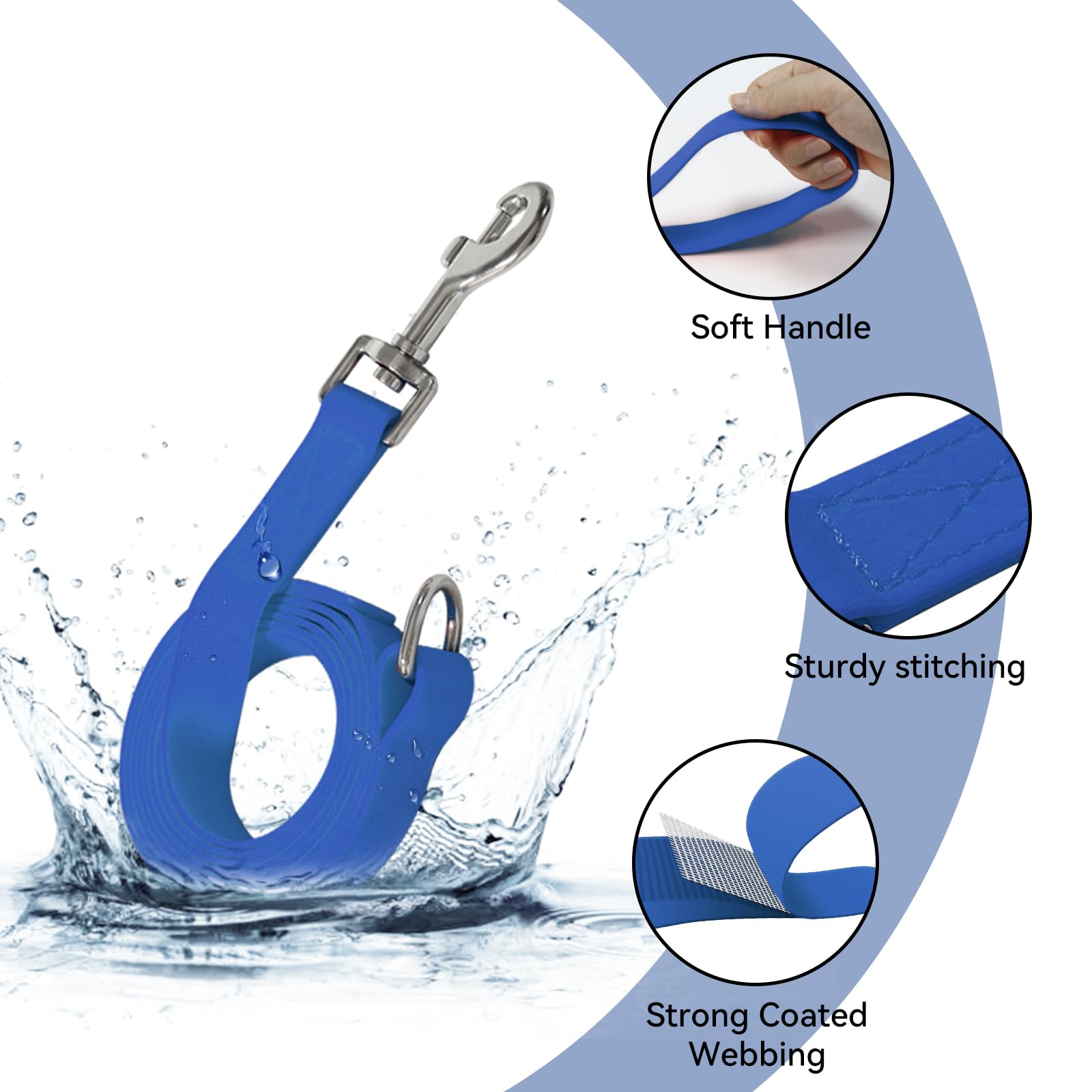 KIDDING PETS durable leash with strong metal hook for secure training and walking
