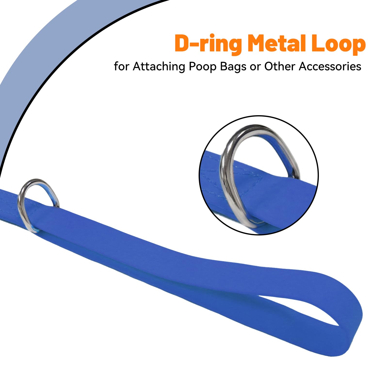 KIDDING PETS odor-proof leash that's easy to wipe clean after muddy adventures