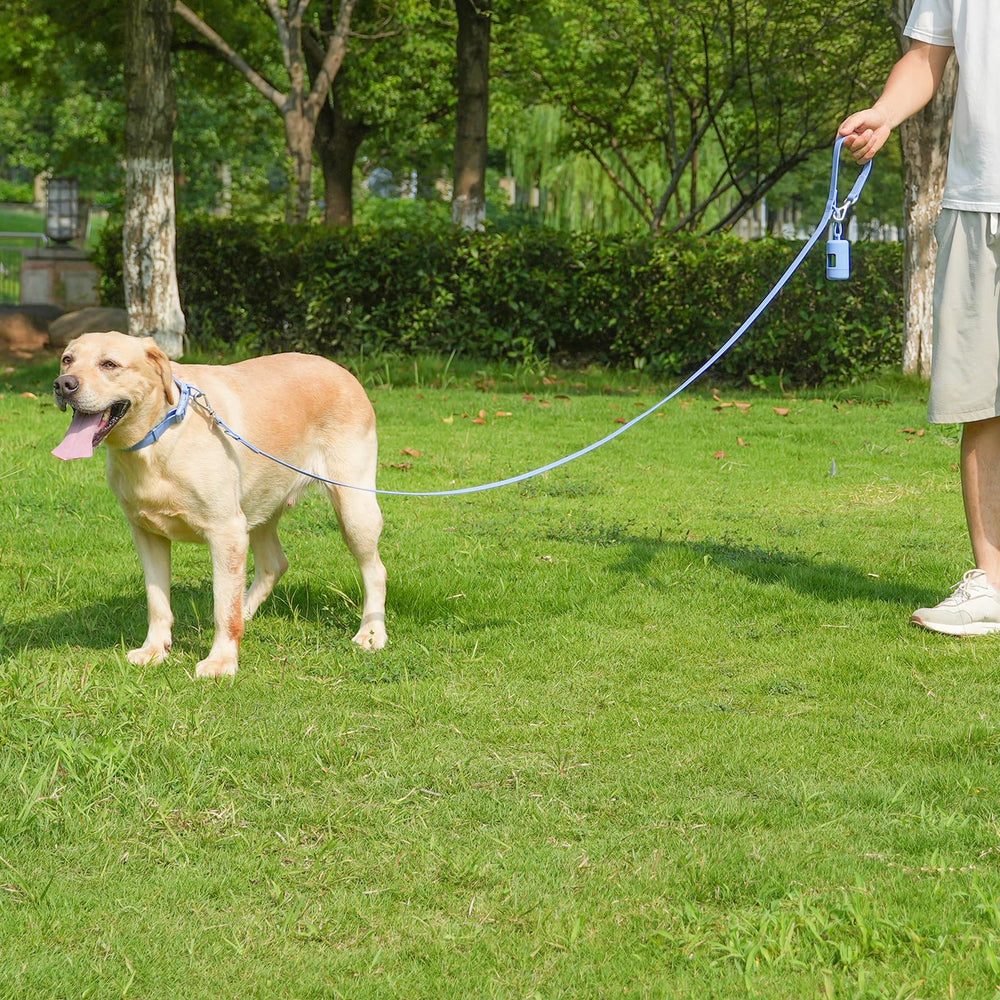 Kidding Pets waterproof collar close-up, PVC-coated nylon for comfort and odor-resistance.