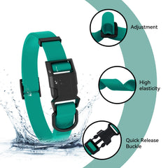 Kidding Pets waterproof dog collar quick-release buckle enables easy on-off