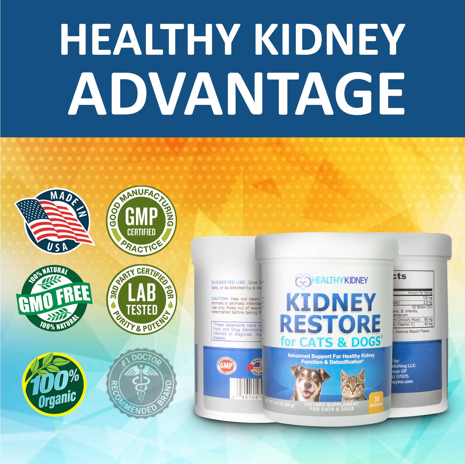 Kidney Restore coat shine improved shows potential vitality benefits with regular use