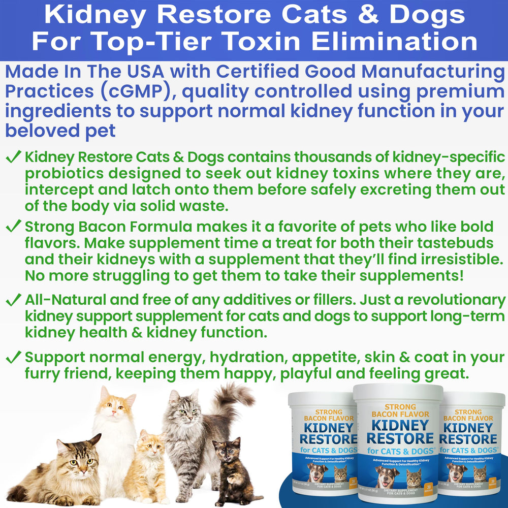 Kidney Restore measure-dispense bottle simplifies daily renal support dosing